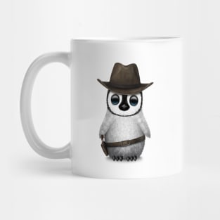 Cute Baby Penguin Wearing Cowboy Hat Mug